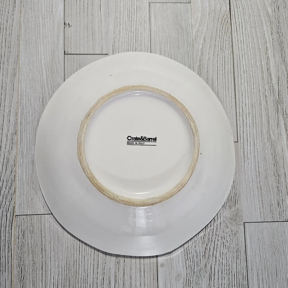 Crate & Barrel Gianna Pasta/Soup Bowl Retired Pattern Earthenware Rare Italy 9